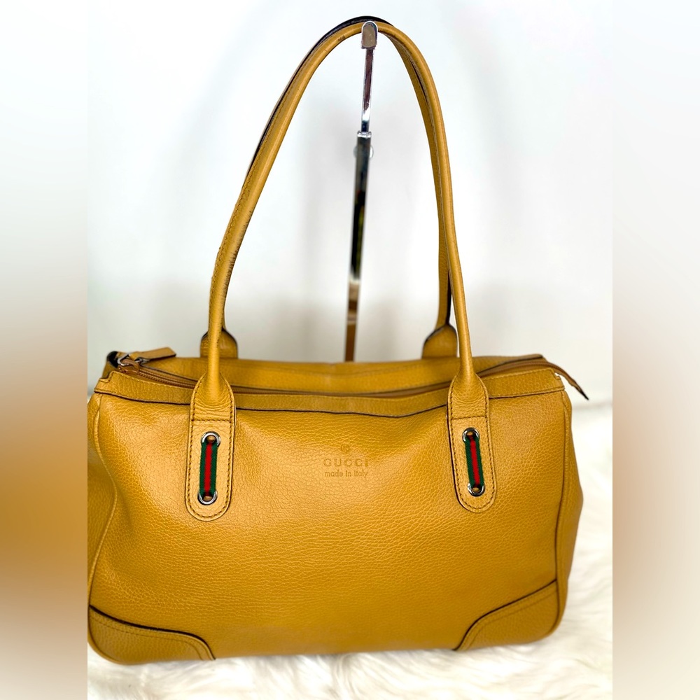 Gucci Sherry Line Leather Boston Bag 293599 - Picture 3 of 14